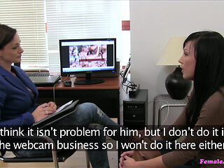 Female Agent - Model Casting Turns Into Lesbian Fun for Brunette