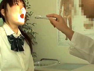 Cute Asian Student Came To The Gynecologist For Examination
