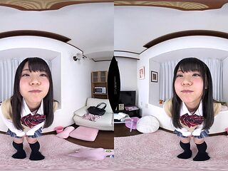Japanese student explores vr bed food sensual moments