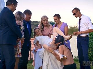 Naughty bride had sex with her newlywed husband mid reception