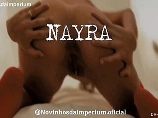 The Blonde And The Young Brunette In A Swing House