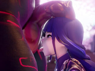 Dragk's Raiden Compilation - 3D Animated Cosplay Sex Interracial Cowgirl Position Feet Anal Creampie