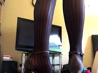 Close up foot fetish on cam