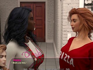 Haley's story in a steamy 3D porn game visual novel