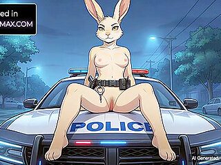Car Toon - Officer Junes Teasing Traffic Stop - Furry Hentai Joi Pov