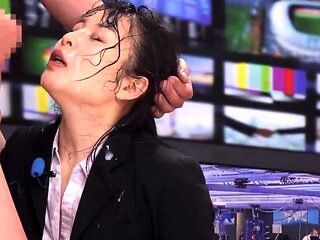 JAV Newscaster Cum Bukkake