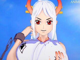 Yamato lets Luffy have his way with her multiple times to join his crew - One Piece anime compilation