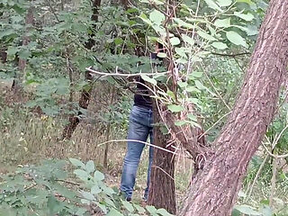 Our Third Girlfriend Keeps Watch in the Park so No One Catches Us Having Sex