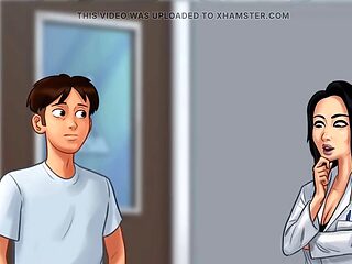 Pregnant girl in a wild summer adventure - part of the summertime saga