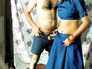 Standing Fuck Desi Beautiful Jaanvi Bhabhi Watching Porn And Enjoying Sex With Her Favourite Servent Recording Mms