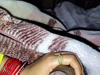 Quick Handjob by Desi Indian Village Girl