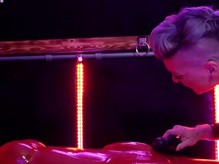 Teased in the Vac Bed by Latex Goddess