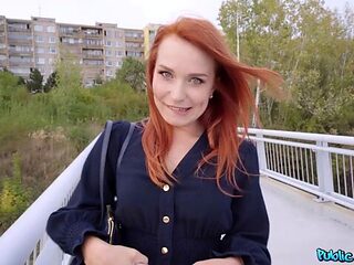 Redhead hottie Clemence Audiard gets pleasure from a big boner