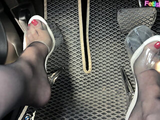 High Heels Driving Tease POV
