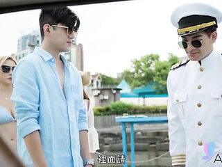 Stacy Cash and Jinbaona Fuck on Boat - Asian Blonde Babe with Small Tits Gets Fingered and Cumshot