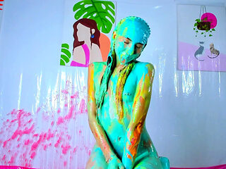 Martina's Nude Rainbow Slimes Wam