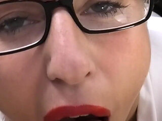 Classy Blonde MILF Gives Sloppy, Smoking Blowjob