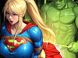 Supergirl cosplay, supergirl lesbian, uncensored hentai
