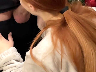 My Stepsister Put on a Movie with Erotic Scenes, and She Couldn't Resist the Urge to Fuck.