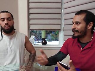 Uncontrollable blonde MILF Tiffani Madison rides two studs