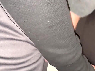 She Grabs a Stranger's Dick in Public