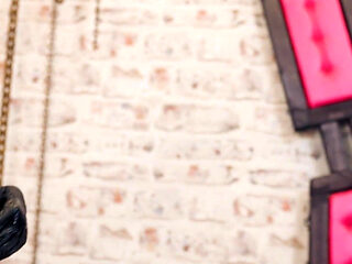 Double Femdom Latex Action with Spit and Dildos