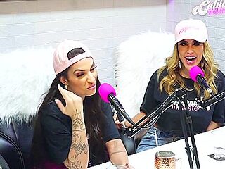 Flavia Oliver Performs Oral Sex On Natasha Steffens During The Recording Of The California Podcast