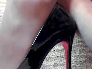 Foot Slave Training in Nylons and Heels - Live Stream