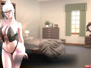 Interactive 3D sex with big natural boobs and playtime in fuckboxes