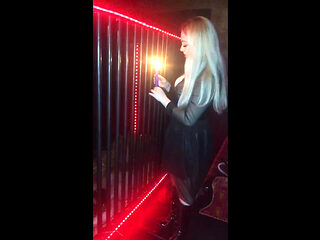 Slave in XXL cage is growing over!