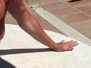 Hot British MILF Melody Charm Plays with Her Big Tits & Pussy in the Sun