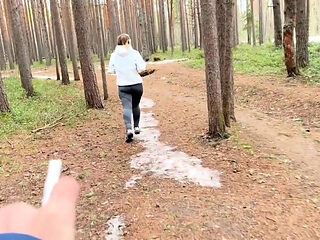 Freeze Time Woods Creepy Neighbor Freezes Cute Jogger