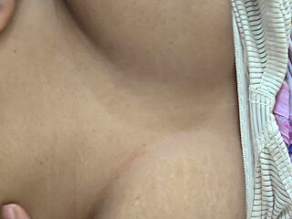 Desi hot girl boobs pressing video