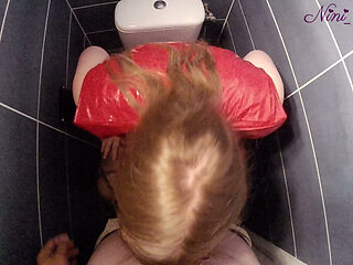 Big Natural Booty French Girl Fucked Hard in Nightclub Toilet.