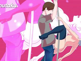 Stripper breaks dancing pole while getting fucked hard