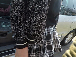 Hot Blonde Gets Her Ass Fucked While Washing the Car!!