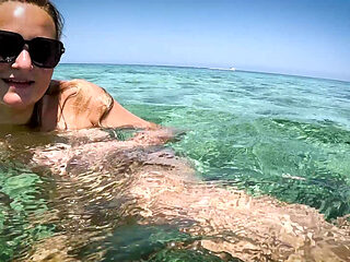 Real-life Underwater Sex in the Ocean?! Private Vacation Pussy Insemination!