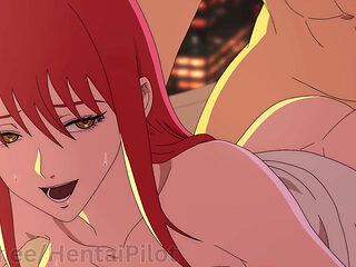 Makima's wet pussy fucked in a hotel room - Animation XXX