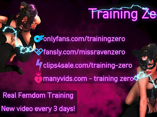 Tease & Denial: Training Zero's Fake Chastity Cumshot Release with Tantaly Sex Doll