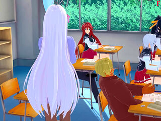 Rias Gremory Get fucked in the bathroom - DXD NTR Madness Series