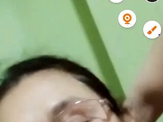 OLDER FEMALE WITH BIG NATURAL TITS gets a lustful video call seduction