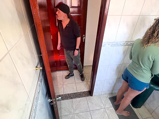A Rubs Against His Step-sister in the Bathroom