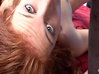 Big Tit Ginger Teen Ginger Blaze with a Hairy Pussy Gets Fucked by a BBC in an Interracial