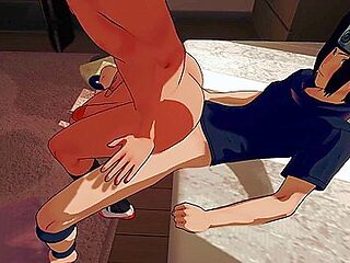 Naruto Yaoi - Naruto Enjoys Riding Sasukes Big Dick With Car Toon