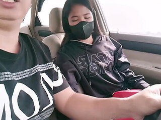 Petite Asian Teen Schoolgirl Fucked Hard at Public Gas Station - Viral Outdoor Sex