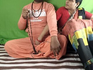 Sanyasi husband aggry to fuck by his wife while meditating.