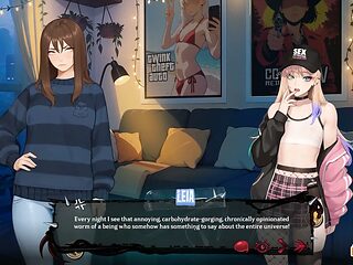 Deepthroat Futa Fucks Femboy session - Part 1
