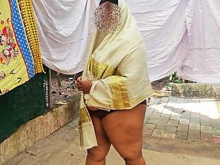 Classically Dressed Desi Girl Getting Naked Wearing Only Jewels