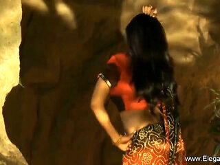 Indian brunette shows off her sexy body