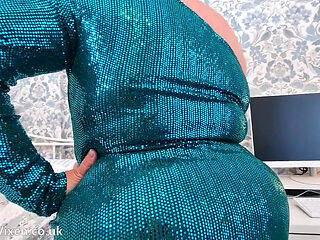 Add to the Sparkle in BBW StepAunt Janes Party Dress with Your Cum